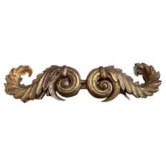Gilded Wood Acanthus Fragment, 18th Century