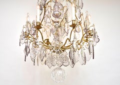 18th century gilt bronze and crystal chandelier, epoque Louis XV