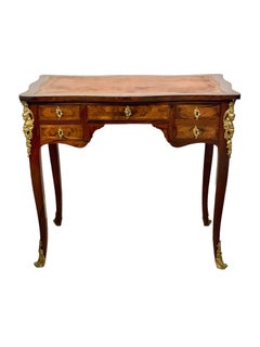 Antique 1750s Gilt Bronze Mounted Writing Lady Desk, by Adrien DELORME