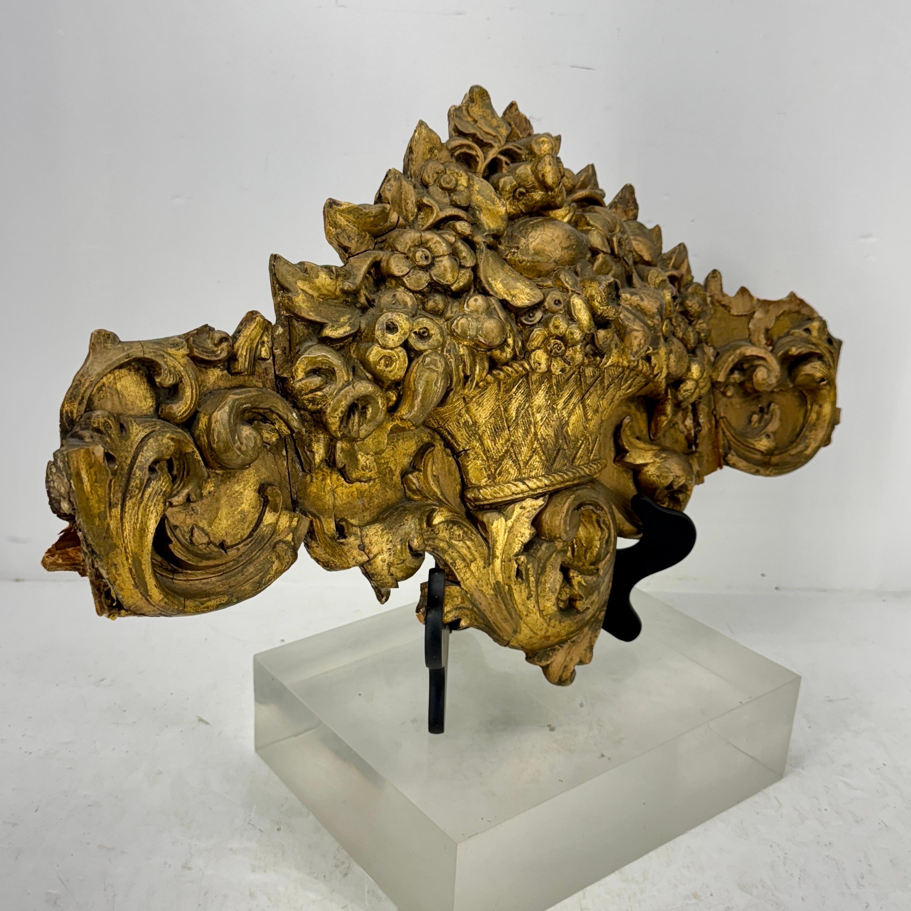 Rococo Sculpture architecturale du 18ème siècle, France