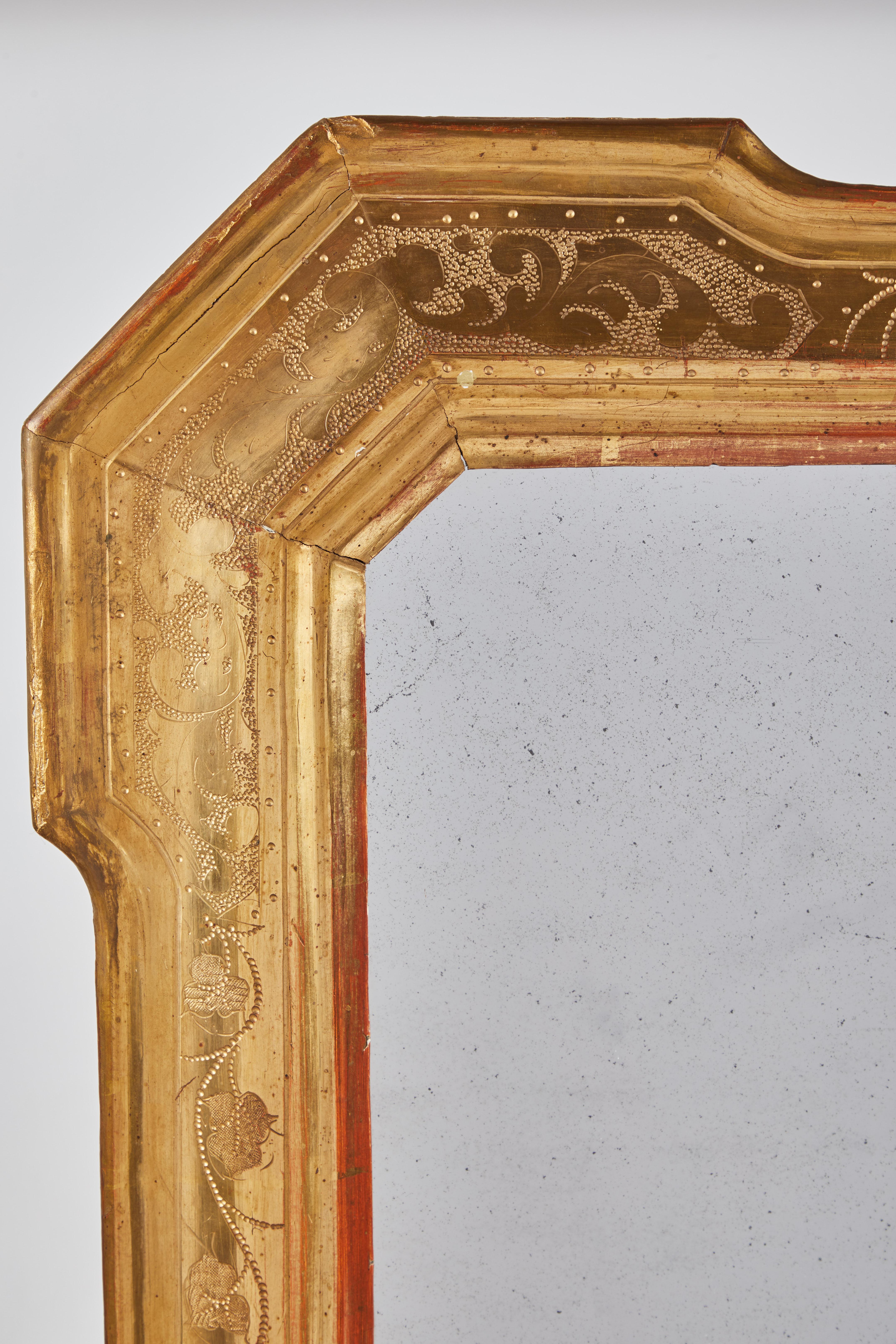 18th Century Gilt Italian Mirror from Lombardy 3
