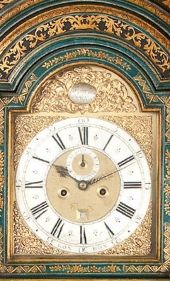 18th Century Gilt Lacquer Longcase Clock By William Kipling London