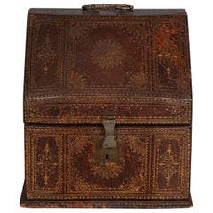 18th Century Gilt Tooled Leather Box