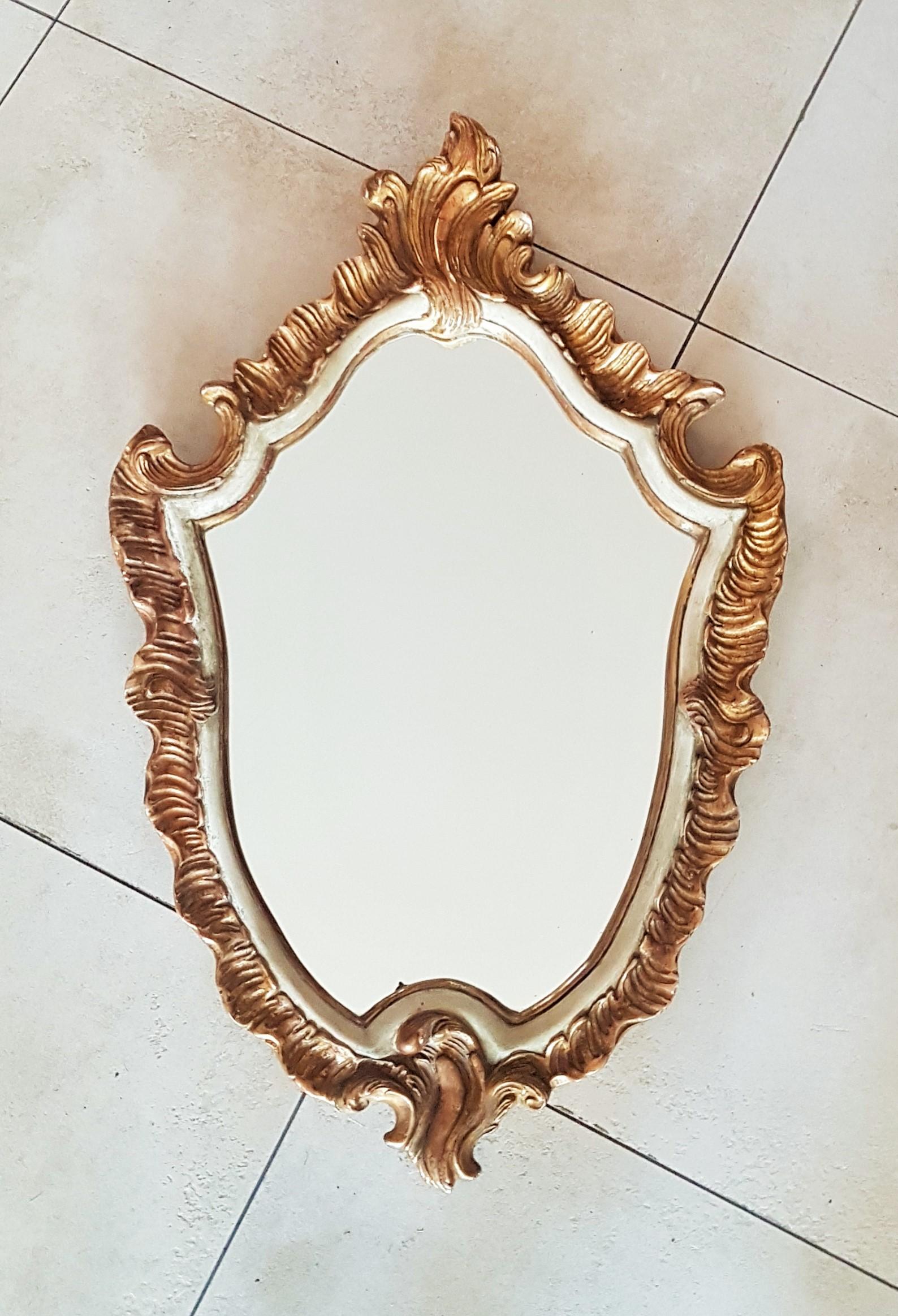 18th Century Giltwood Baroque Wall Mirror Louis XV, France For Sale 13