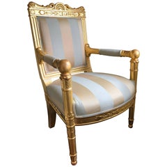 18th Century Giltwood Bergere by Georges Jacob