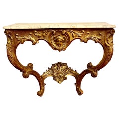 Konsolentisch aus Giltwood aus dem 18.