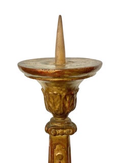 18th Century Giltwood Pricket Candlestick