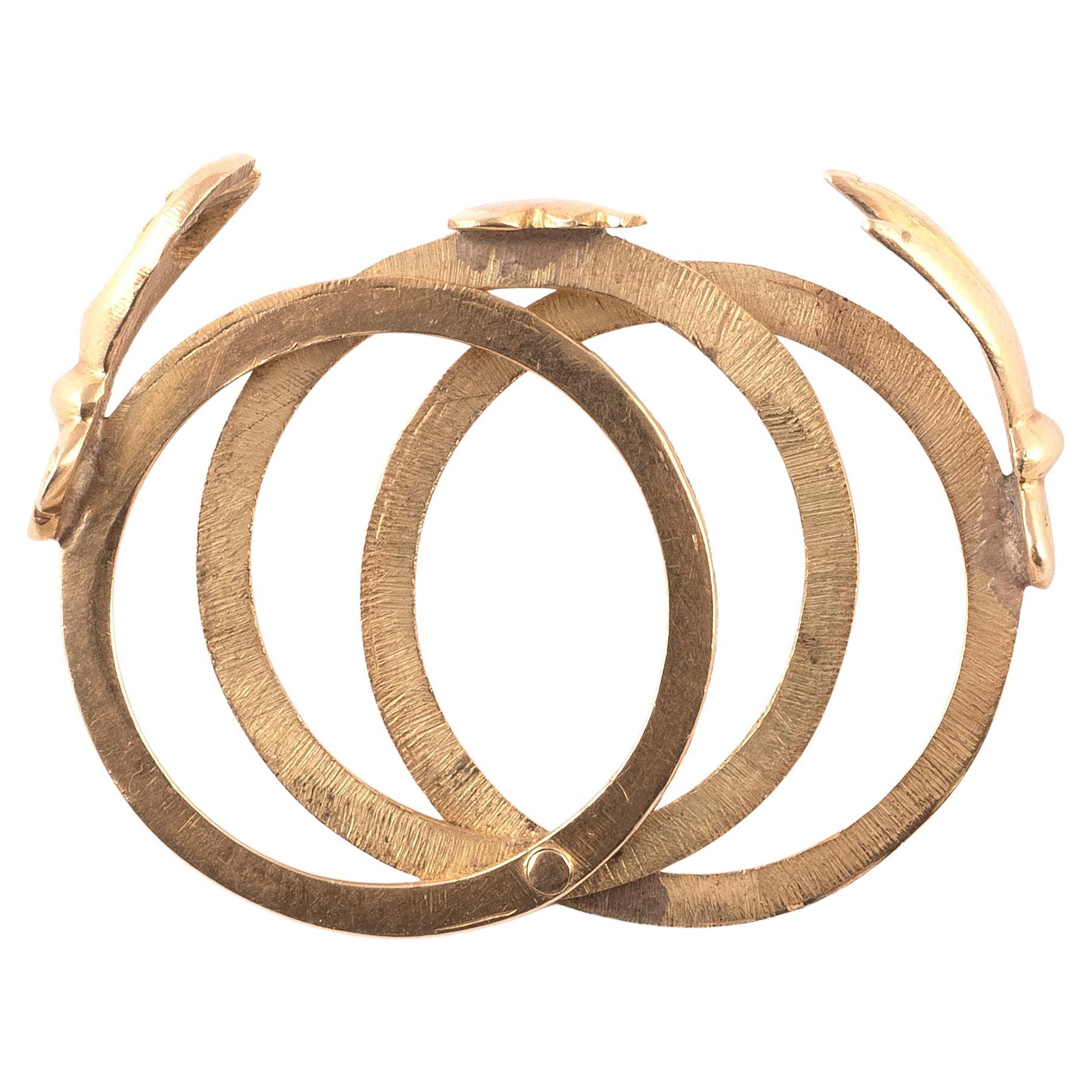 Néoclassique Bague Gimmel Fede du 18e siècle (Italie 1790) en vente