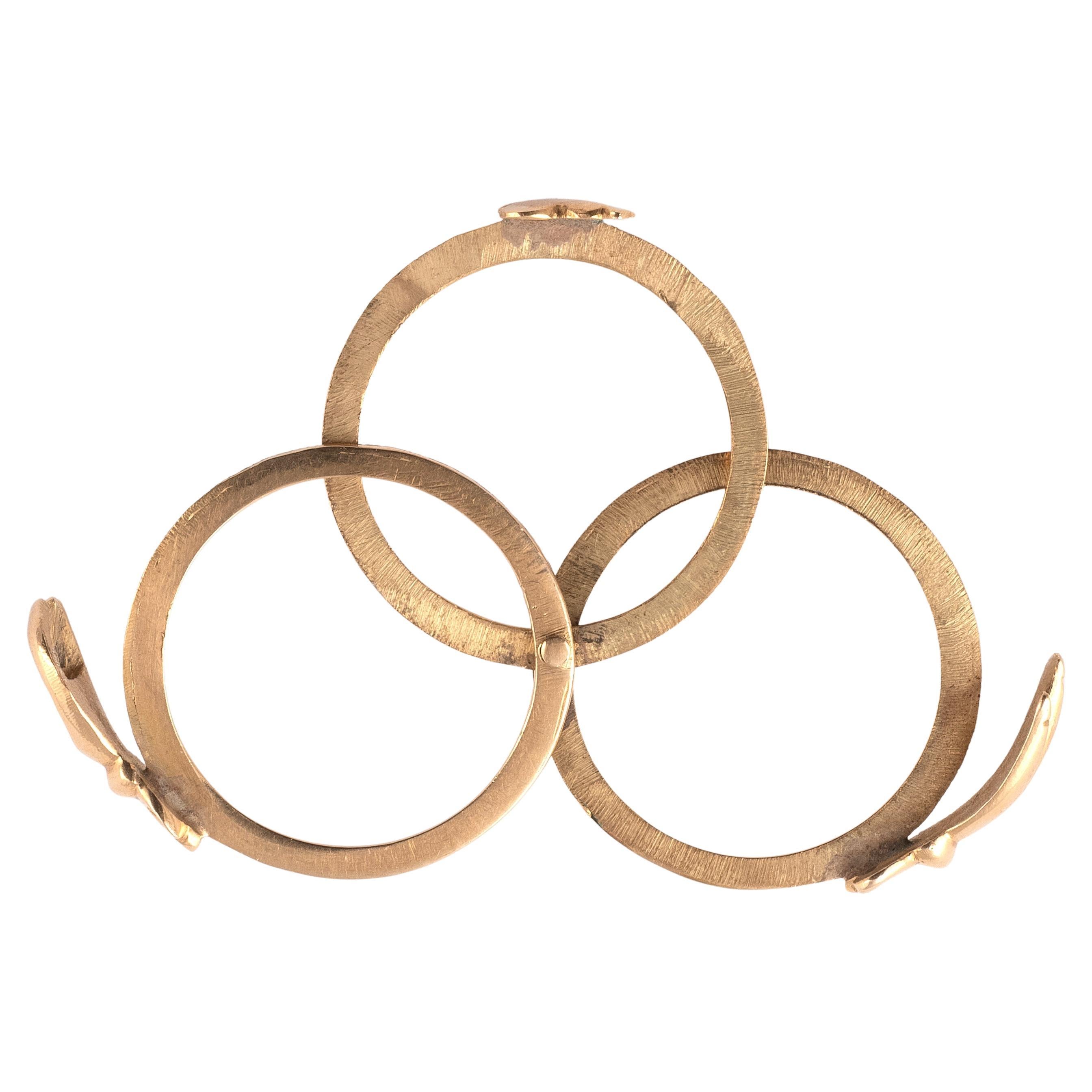 Bague Gimmel Fede du 18e siècle (Italie 1790) Bon état - En vente à Firenze, IT