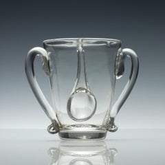 18th Century Glass Posset Pot, circa 1770