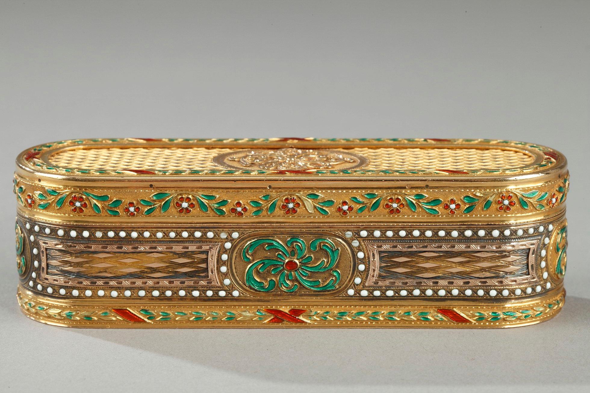 French 18th Century Gold and Enamel Snuff-Box