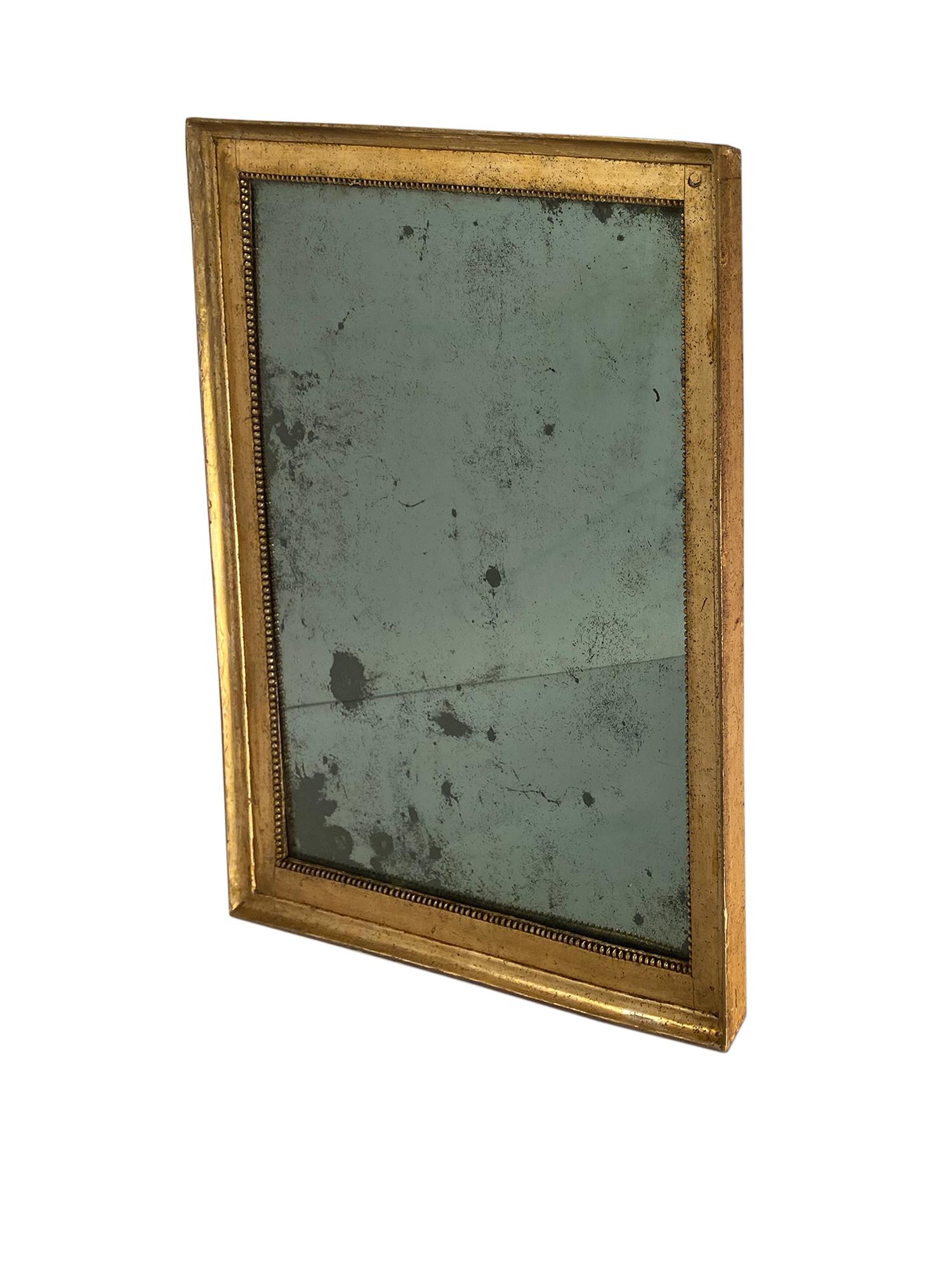 18th Century and Earlier 18th Century Gold Leafed Antique French Mirror