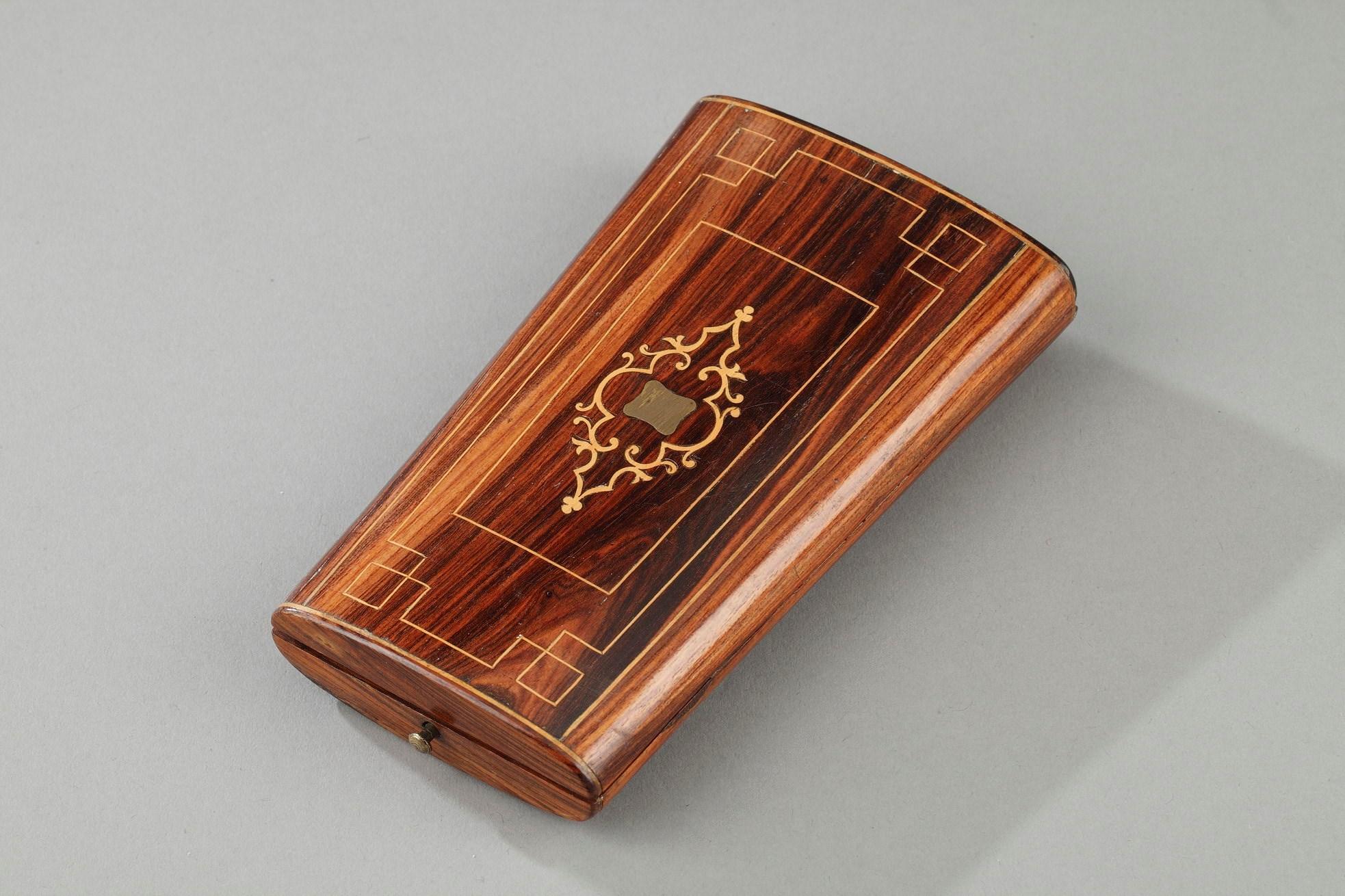 18th Century Gold Sewing Box with Wax Case, Scissors, Seal For Sale 5