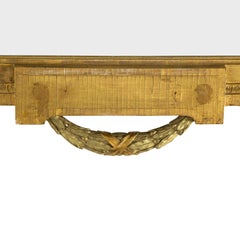 Antique Swedish Gustavian Wall Mirror, Gilded Pinewood, Circa 1760