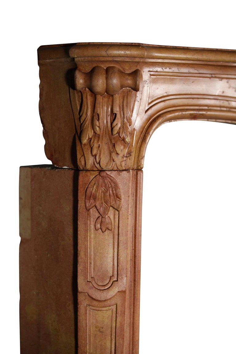 18th Century Grand French Library Antique Fireplace Surround For Sale 6