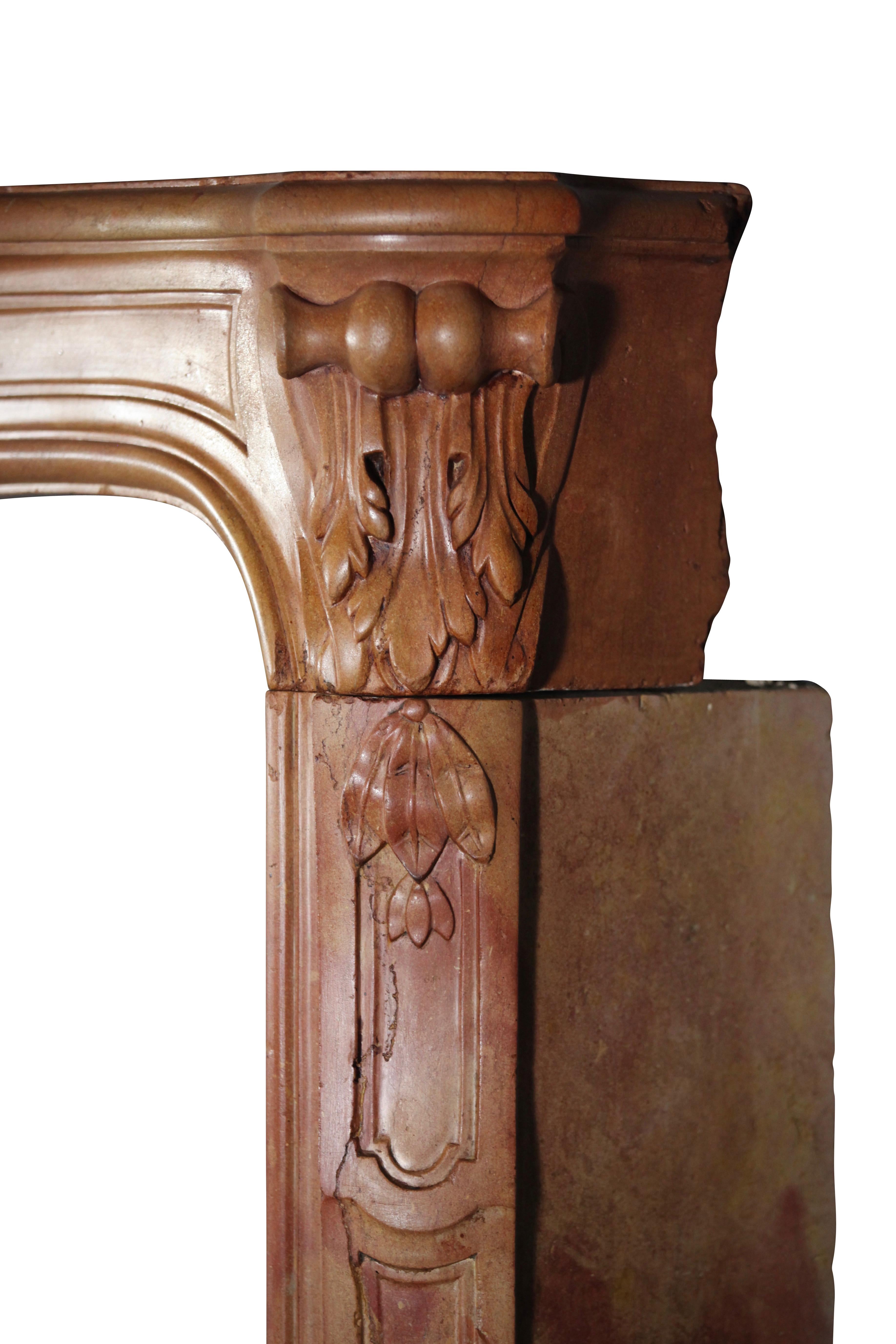 Gran Biblioteca Francesa del Siglo XVIII Entorno de Chimenea Antiguo en Excelente estado para la venta en Beervelde, BE