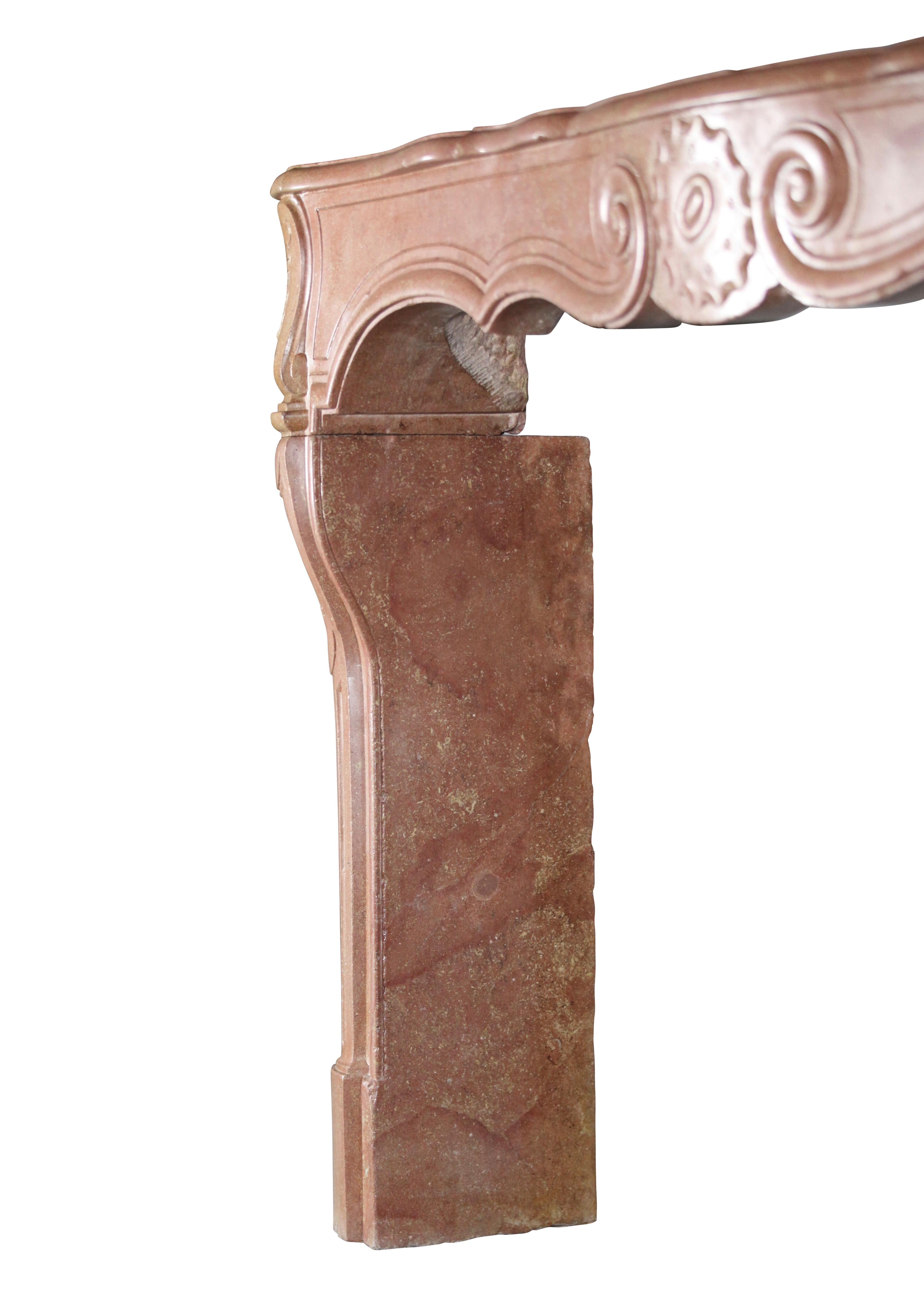 18th Century Grand French Original Antique Fireplace Surround For Sale 4