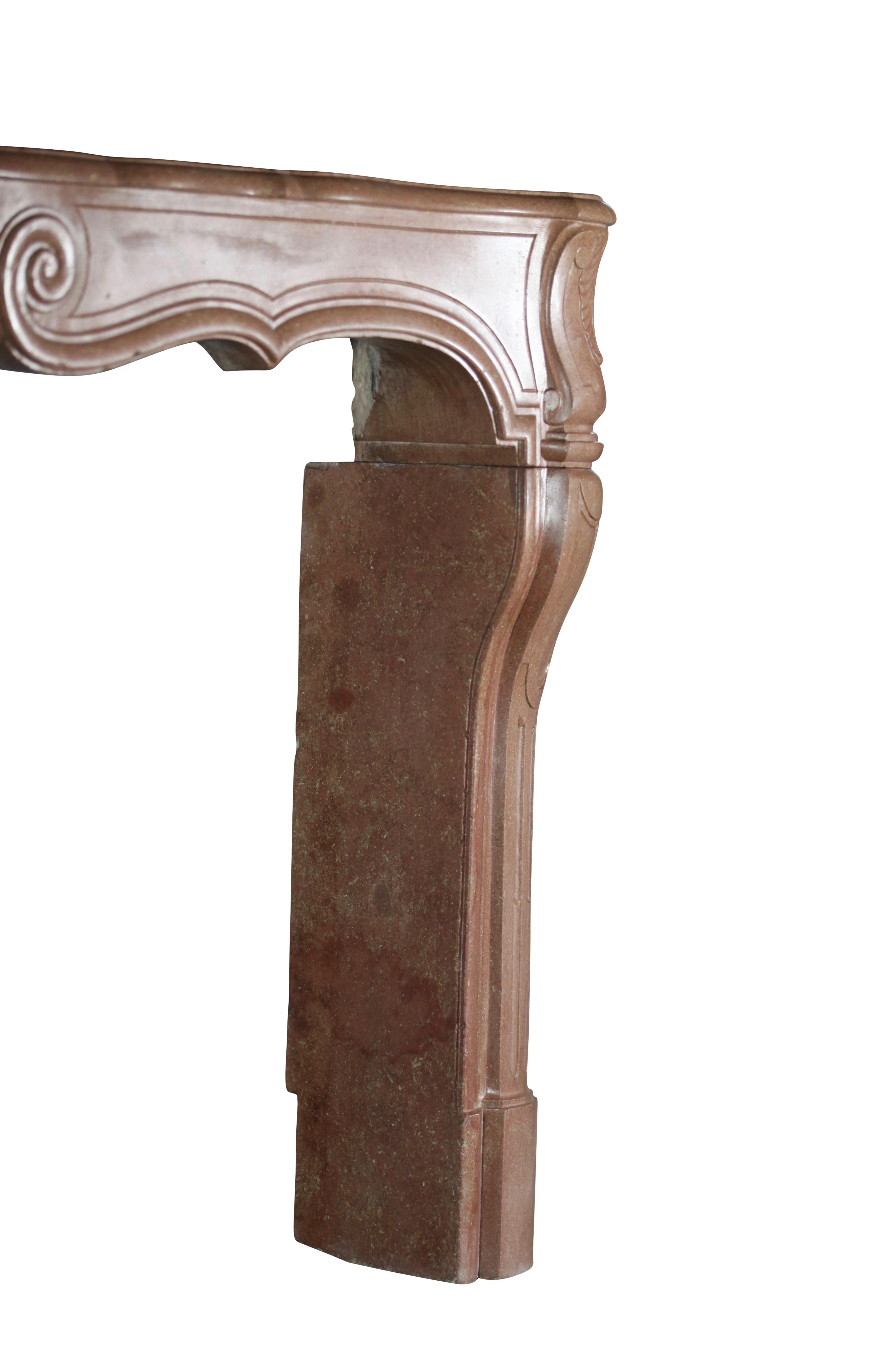 18th Century Grand French Original Antique Fireplace Surround For Sale 5