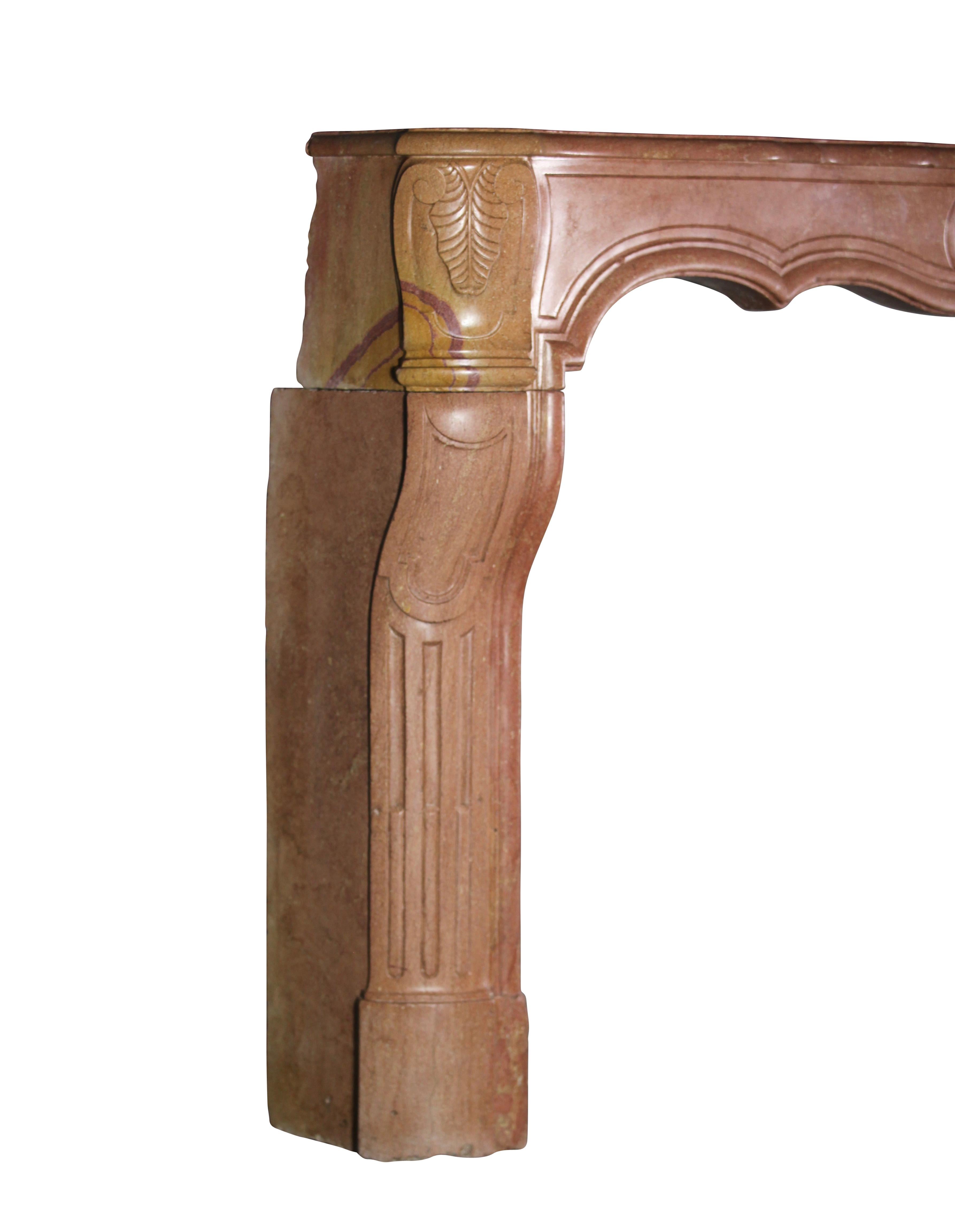 18th Century Grand French Original Antique Fireplace Surround For Sale 6