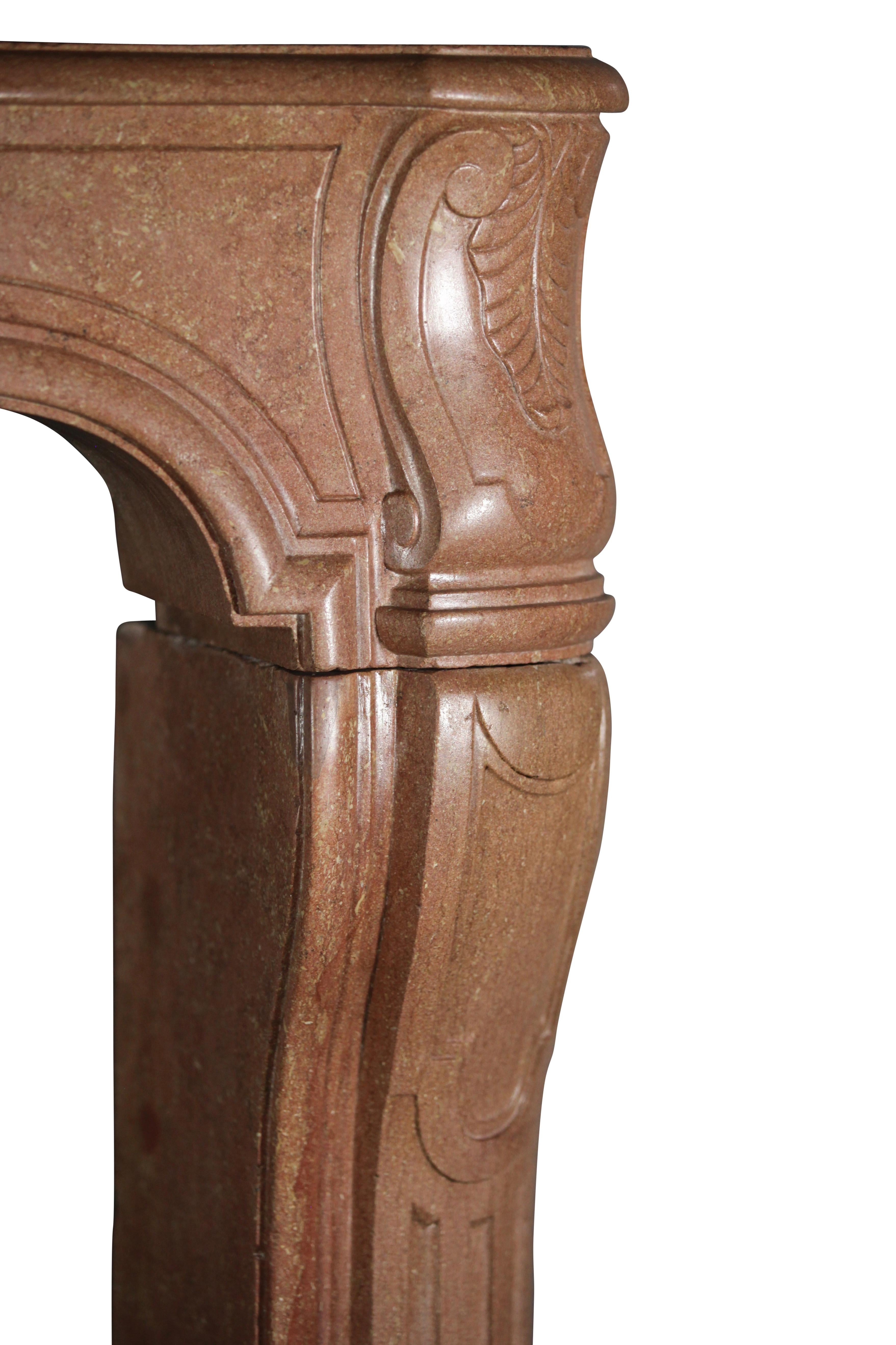 18th Century Grand French Original Antique Fireplace Surround For Sale 1