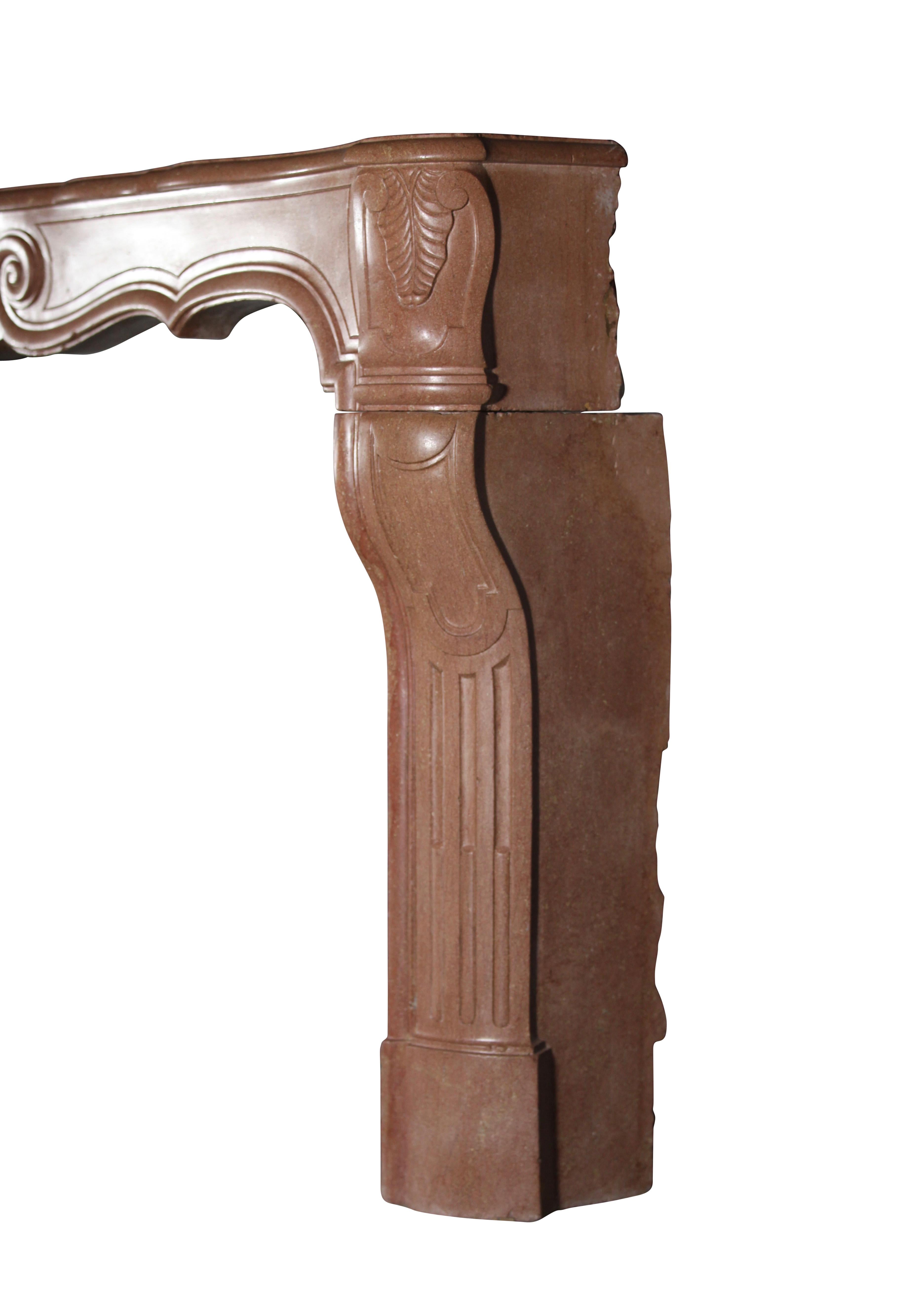 18th Century Grand French Original Antique Fireplace Surround For Sale 2
