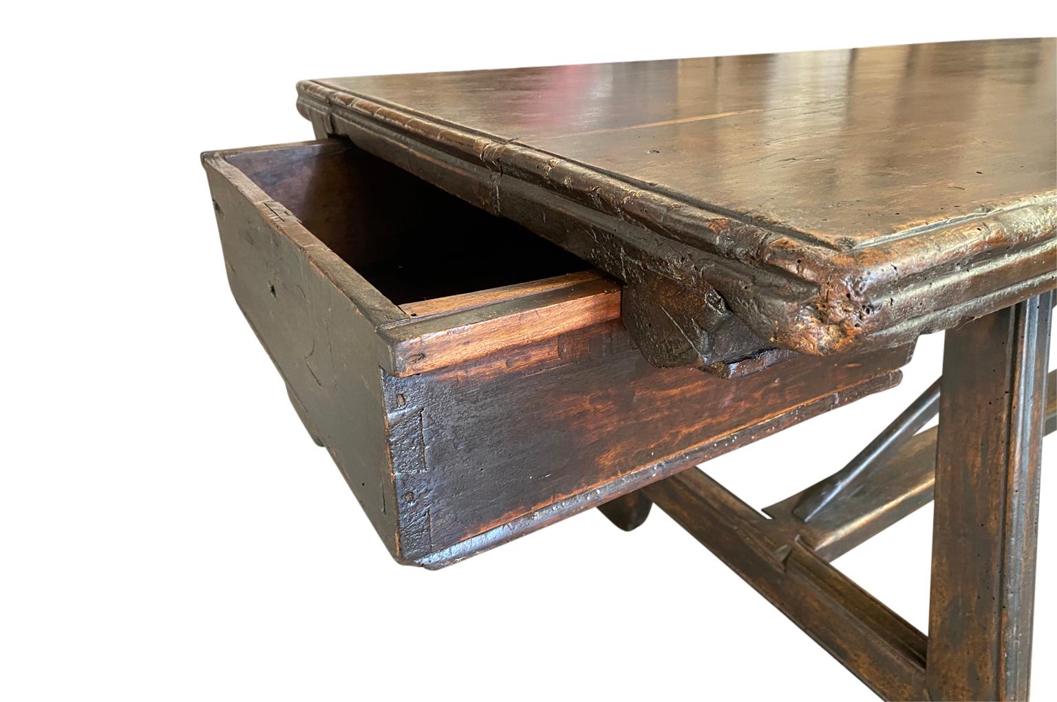 18th Century, Grand Scale Italian Farm Table 4