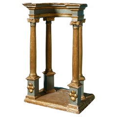 18th Century Grand Tour Curved Ionic Column Model or Decorative Niche