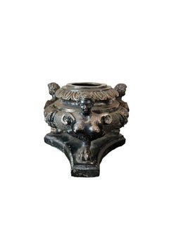 18th Century Grand Tour Silver Plated Bronze Inkwell Neoclassical