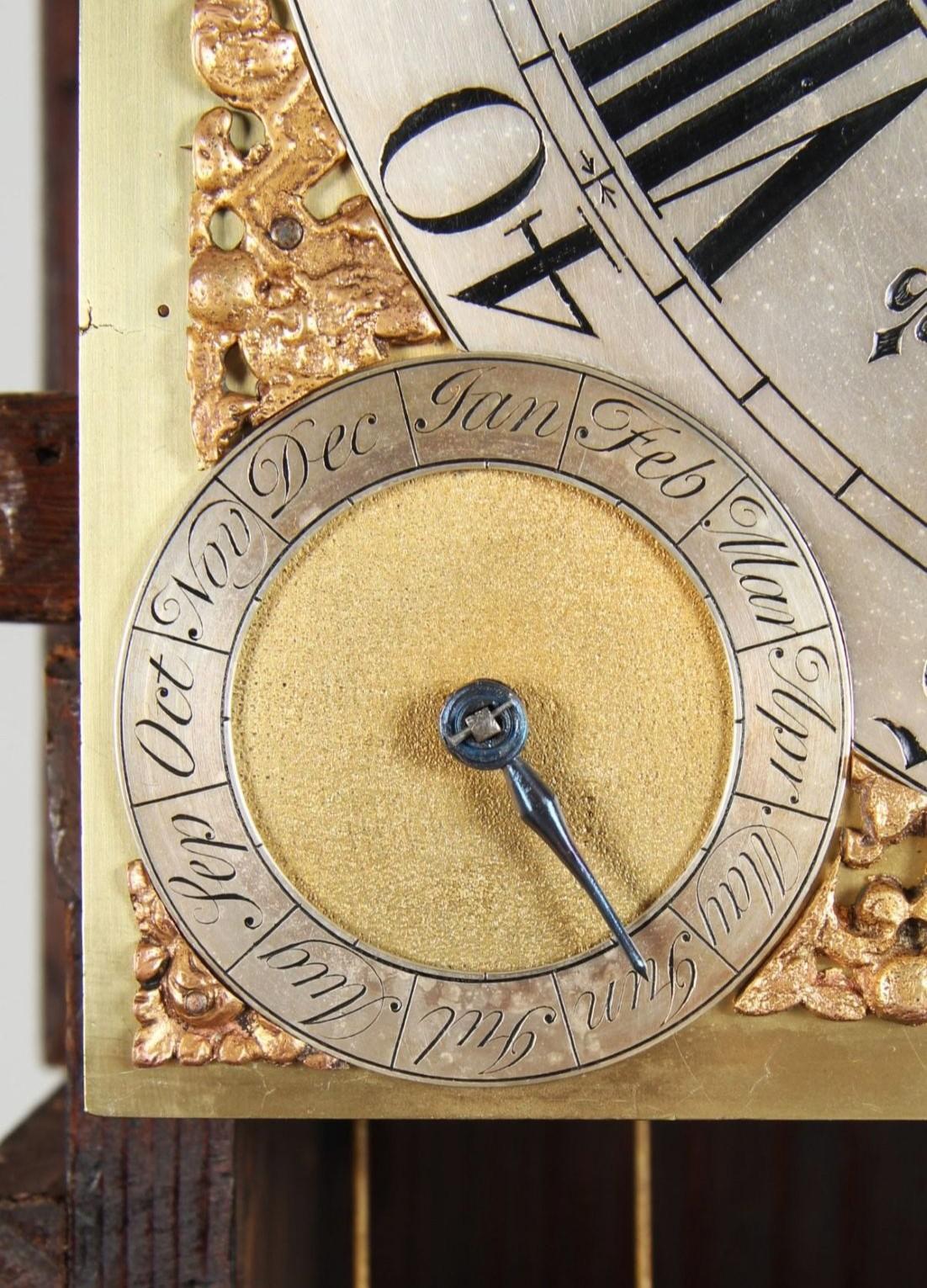 18th Century Grandfather Clock with Moonphases, Calendar and Musical Movement 2