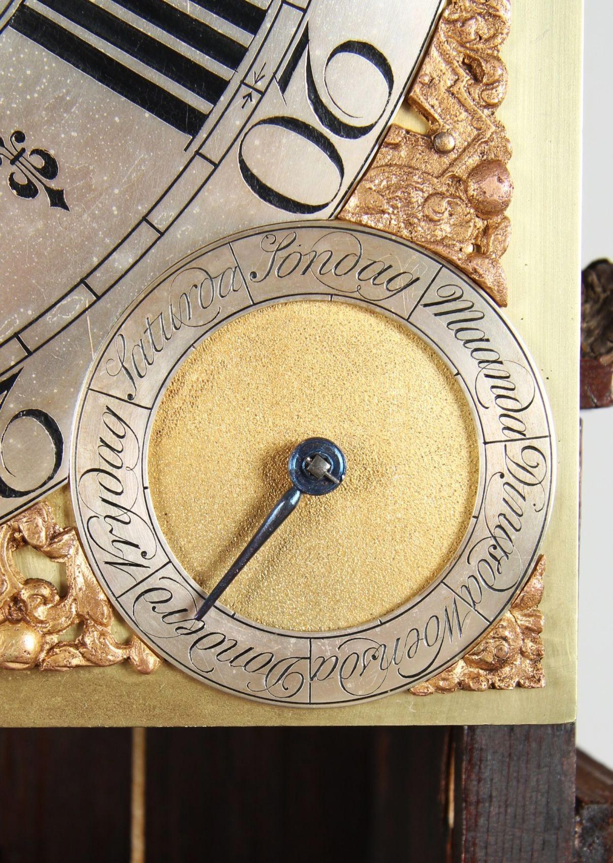 18th Century Grandfather Clock with Moonphases, Calendar and Musical Movement 3