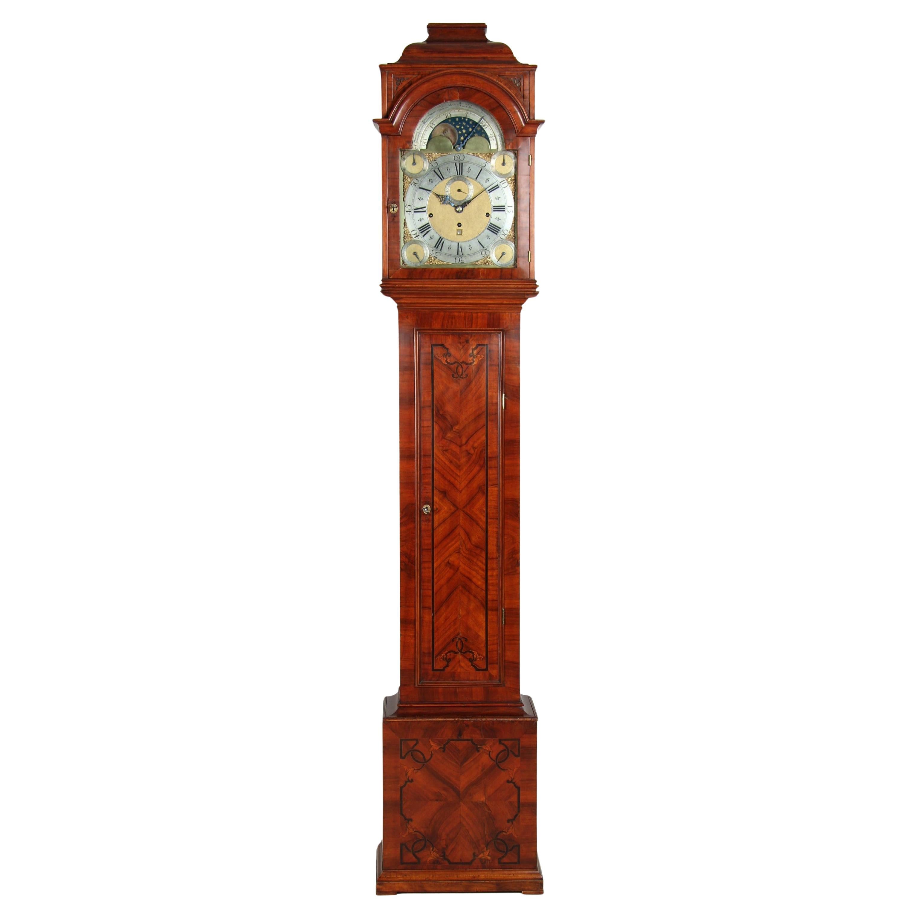 18th Century Grandfather Clock with Moonphases, Calendar and Musical Movement