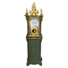 Antique 18th century Grandfather , Mantel clock , Black Forest, Germany