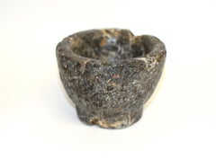 18th Century Granite Stone Bowl Mortar Planter 6.5 lb