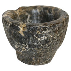 18th Century Granite Stone Bowl Mortar Planter 6.5 lb