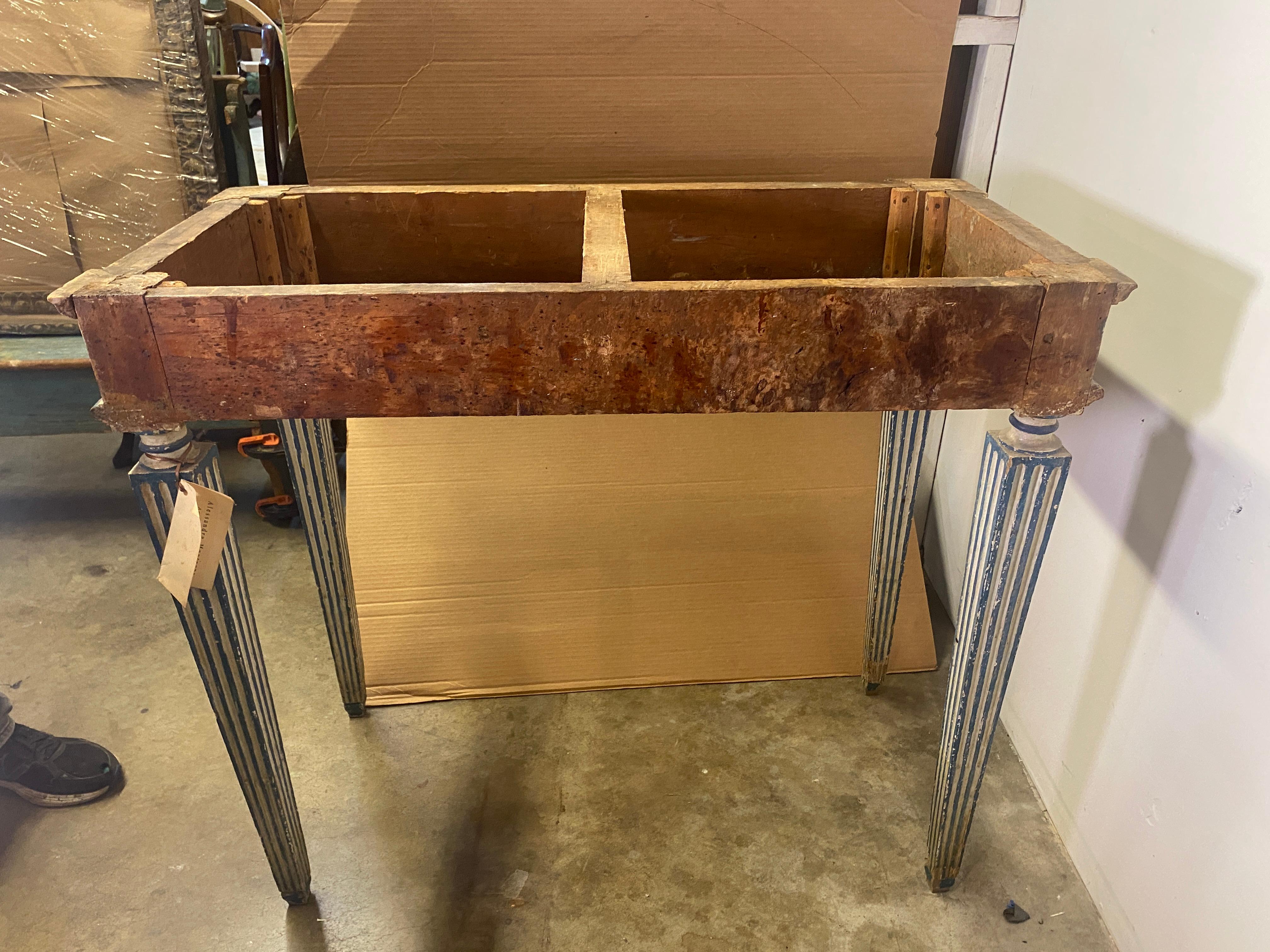 18th Century Greco Roman Marble Console Table For Sale 3