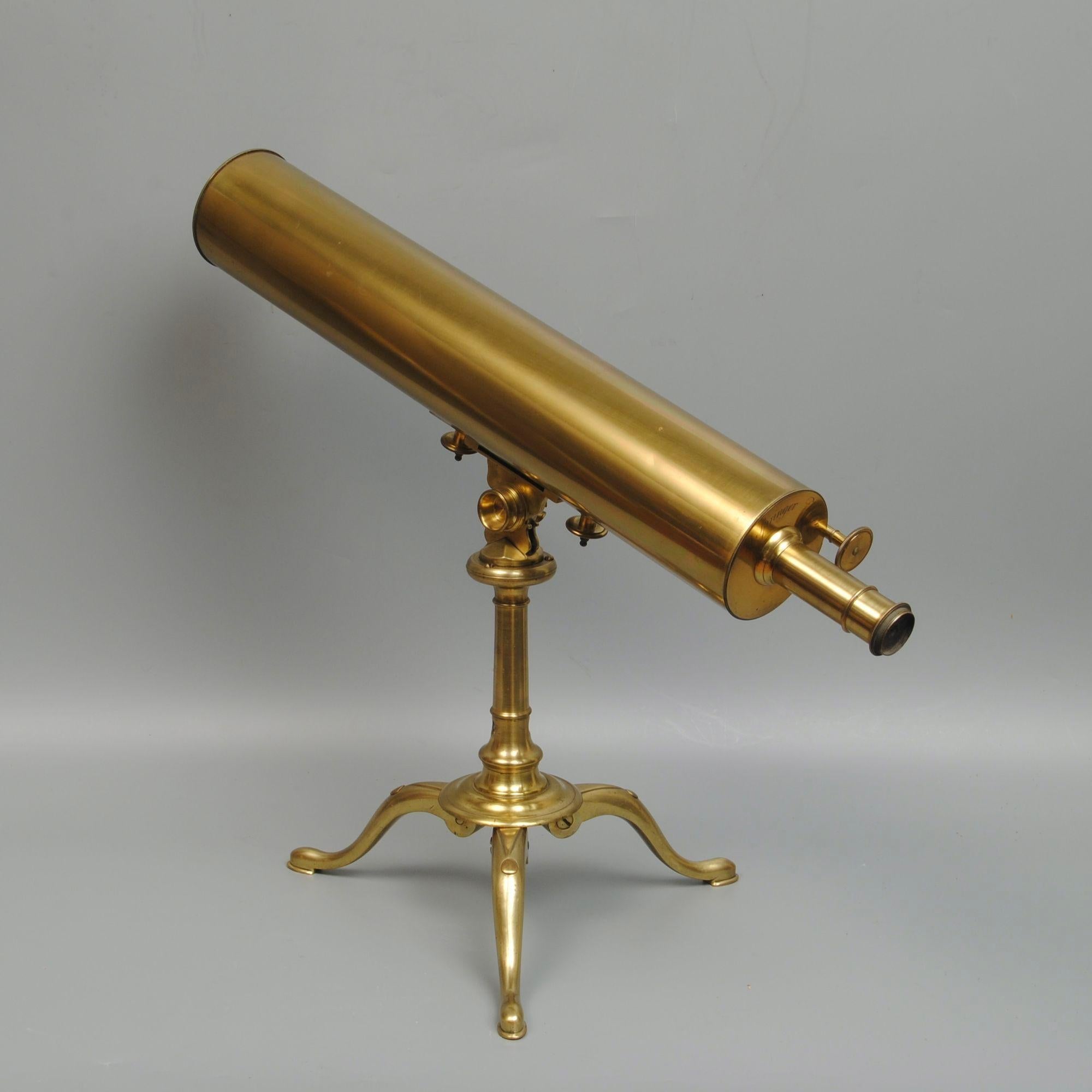 Anglais Telescope Gregorian en laiton du 18ème siècle par Springer Of Bristol en vente