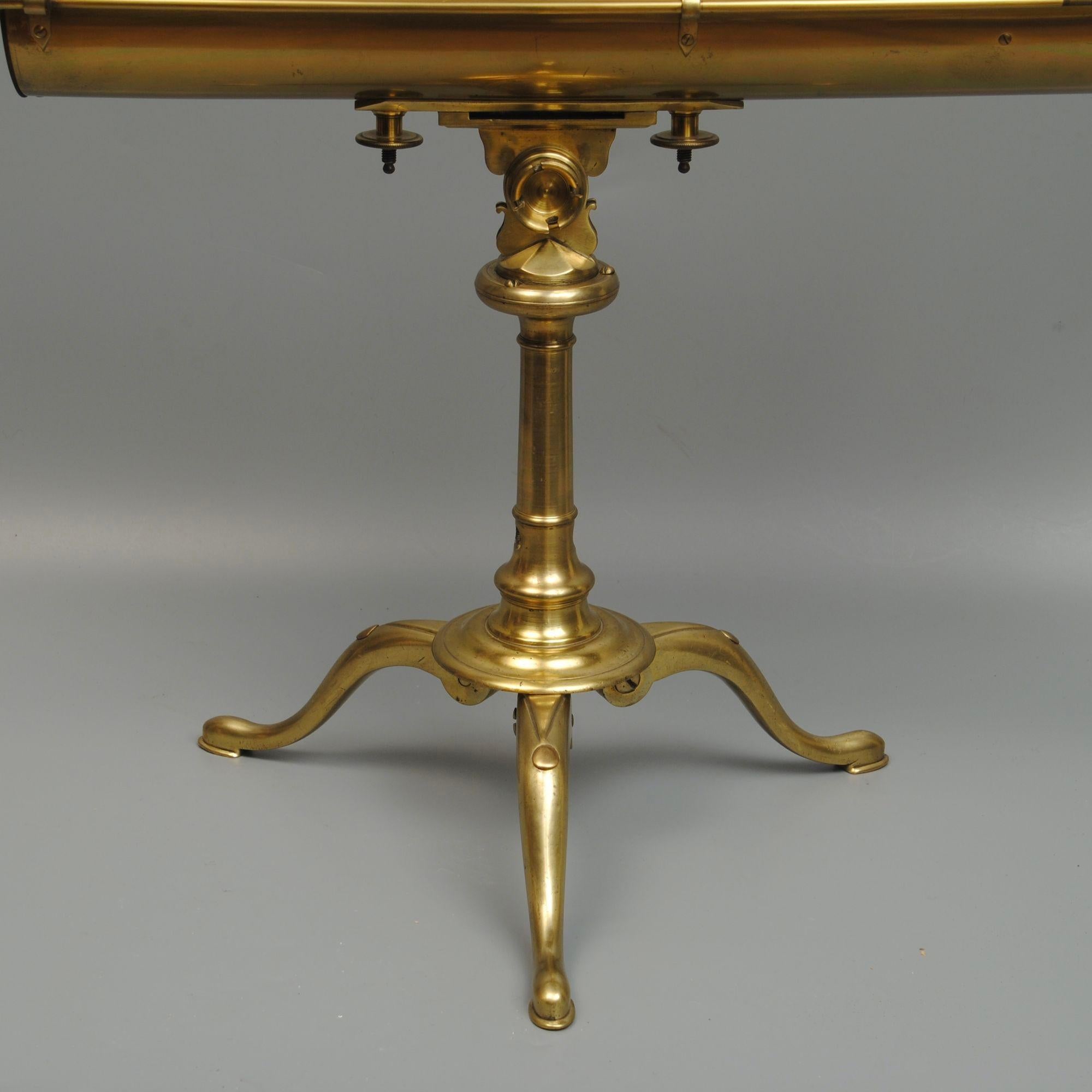 XVIIIe siècle et antérieur Telescope Gregorian en laiton du 18ème siècle par Springer Of Bristol en vente