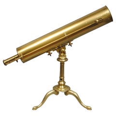 Telescope Gregorian en laiton du 18ème siècle par Springer Of Bristol