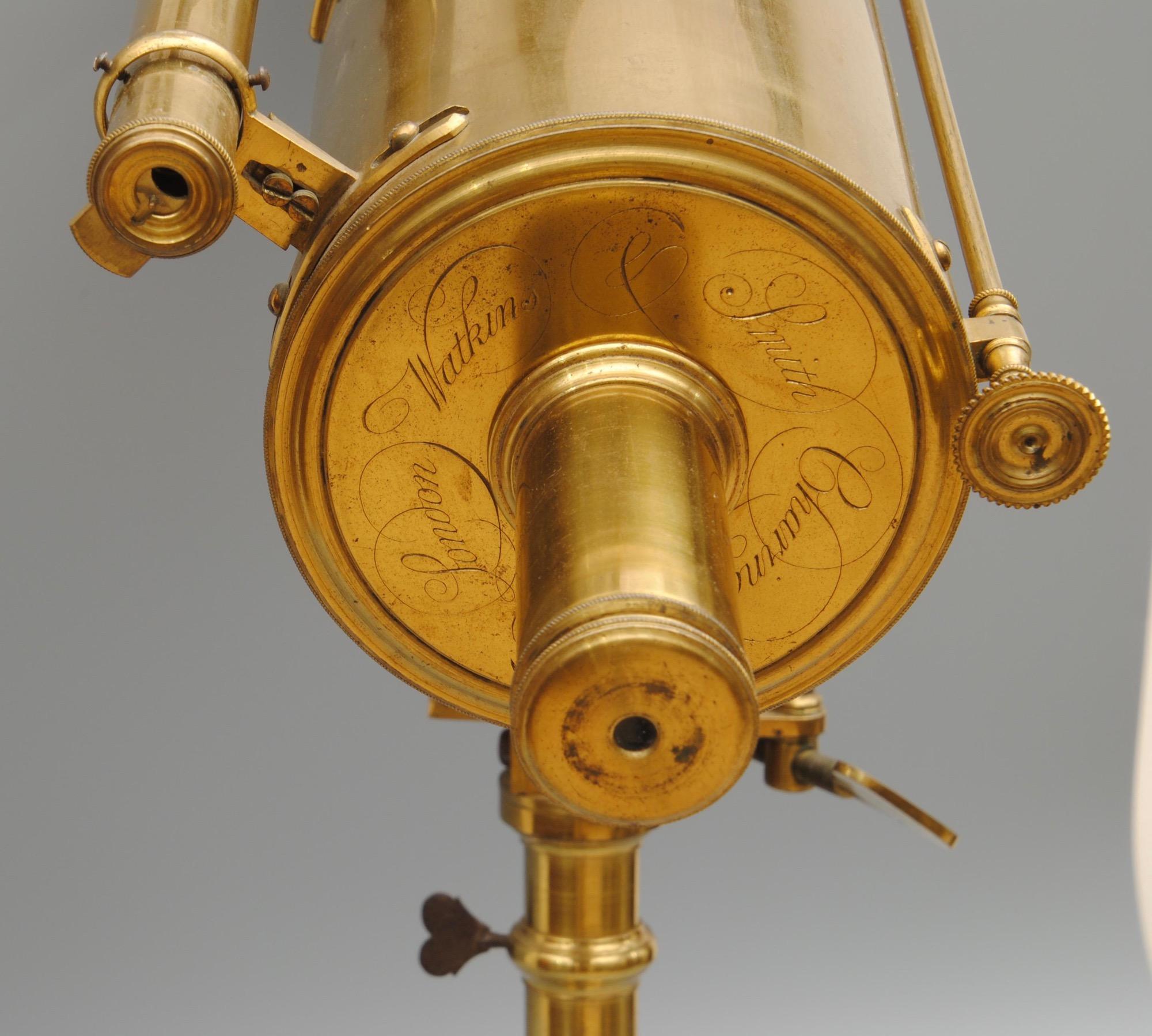 Brass 18th Century Gregorian Telescope by Watkins and Smith