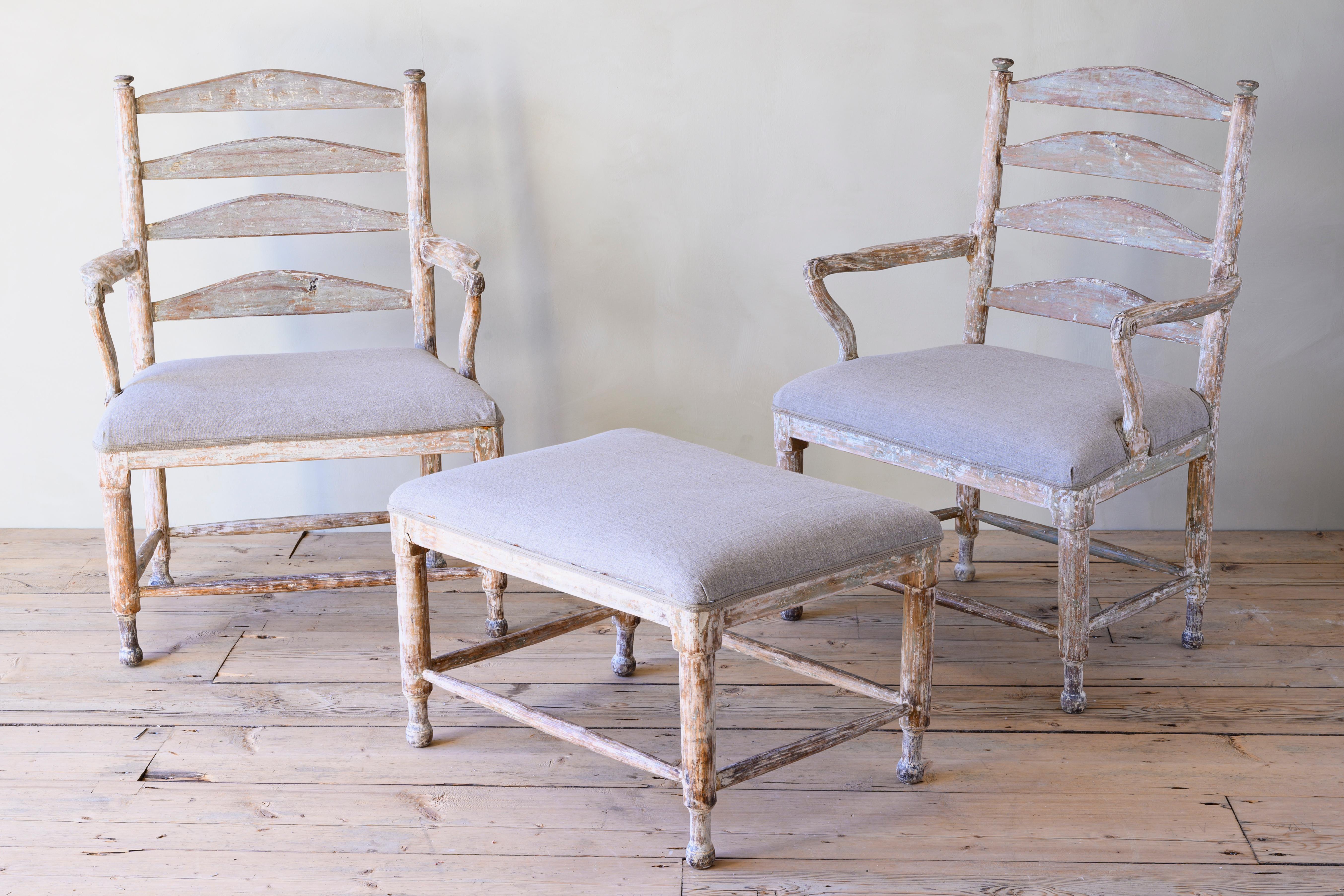 Wood 18th Century Gripsholm Armchairs