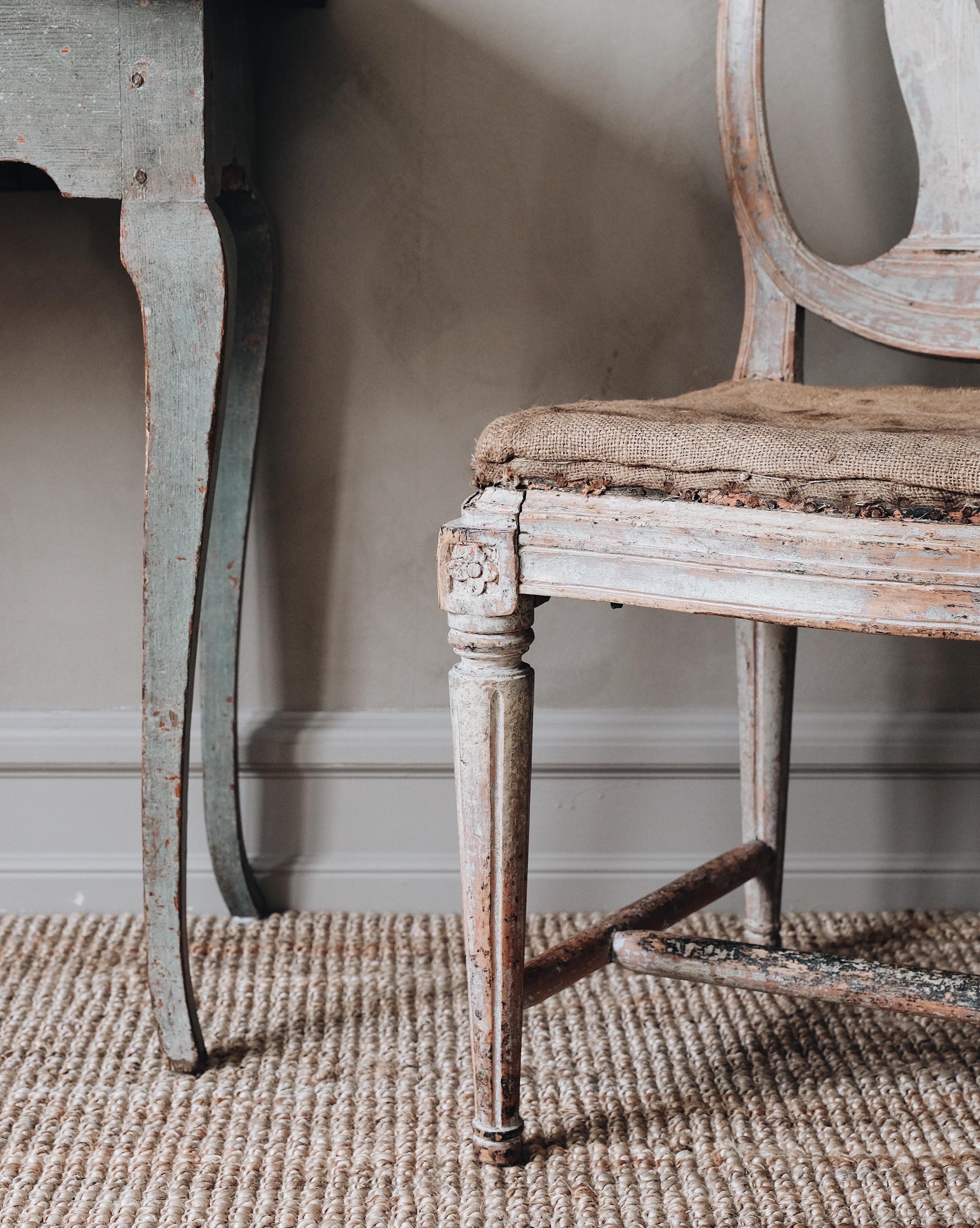 18th Century and Earlier Fine 18th Century Scandinavian Gustavian Chair For Sale