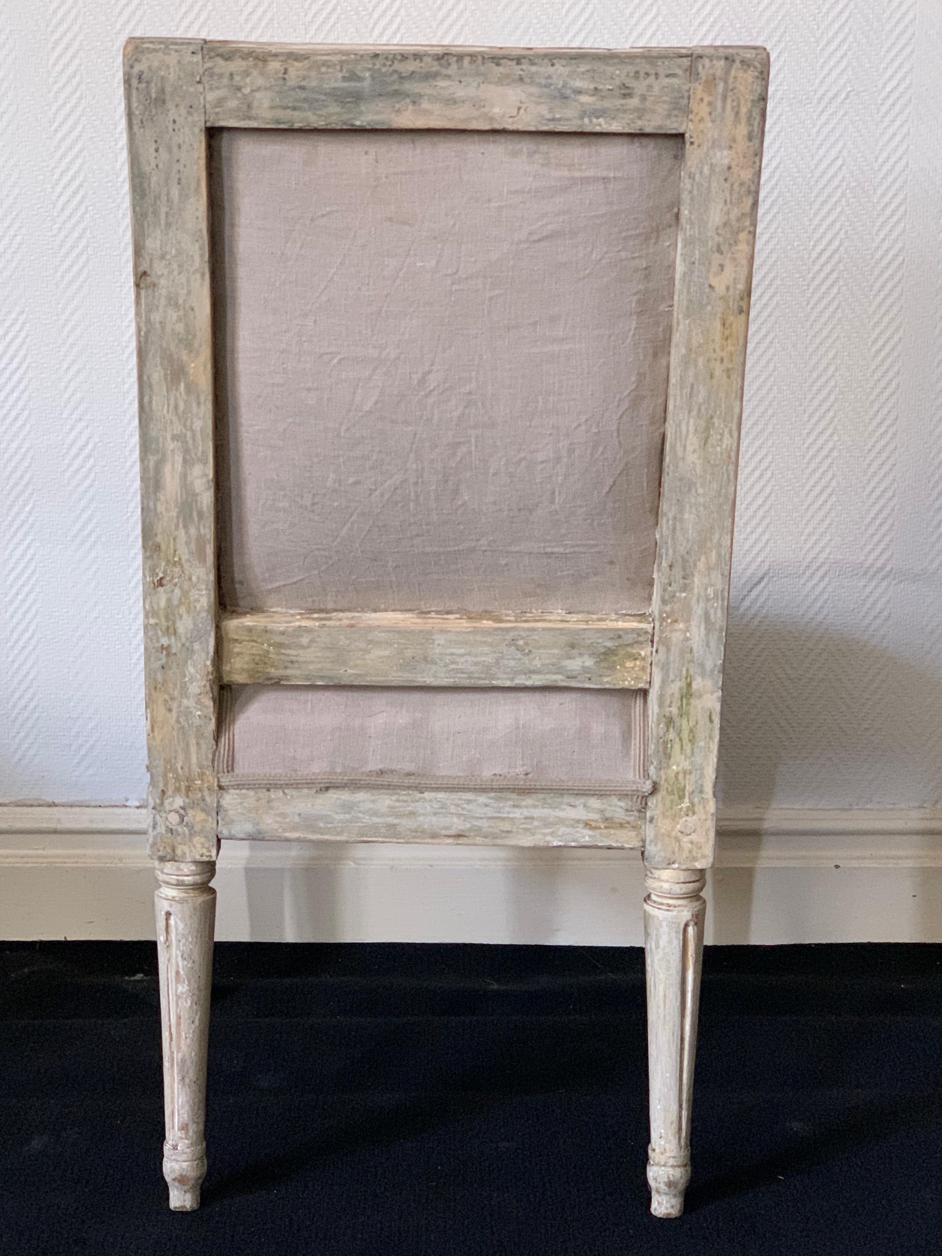 Hand-Carved 18th Century Gustavian Chairs For Sale