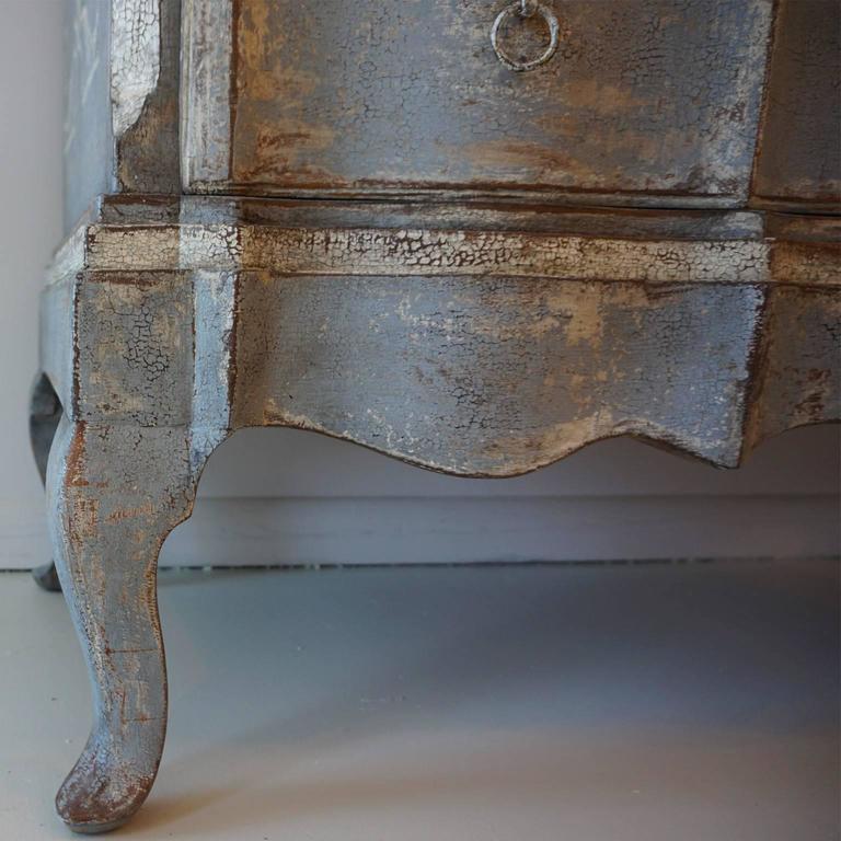 Schwedische Gustavianische Kommode aus dem 18. Jahrhundert, Kommode aus antikem Eichenholz 2