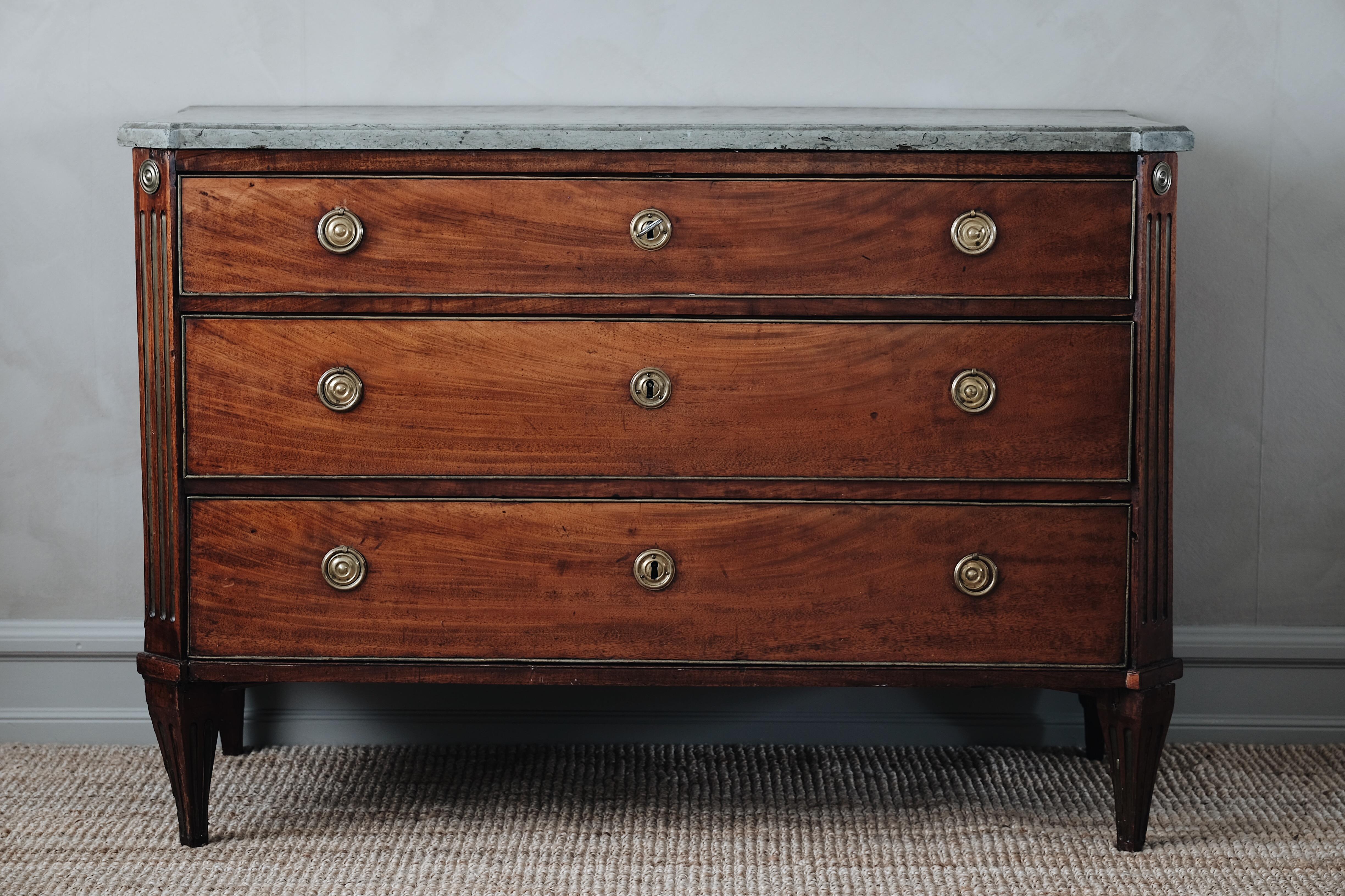 18th Century Gustavian Chest of Drawers 1