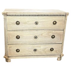18th Century Gustavian Chest of Drawers With Fluted Corners