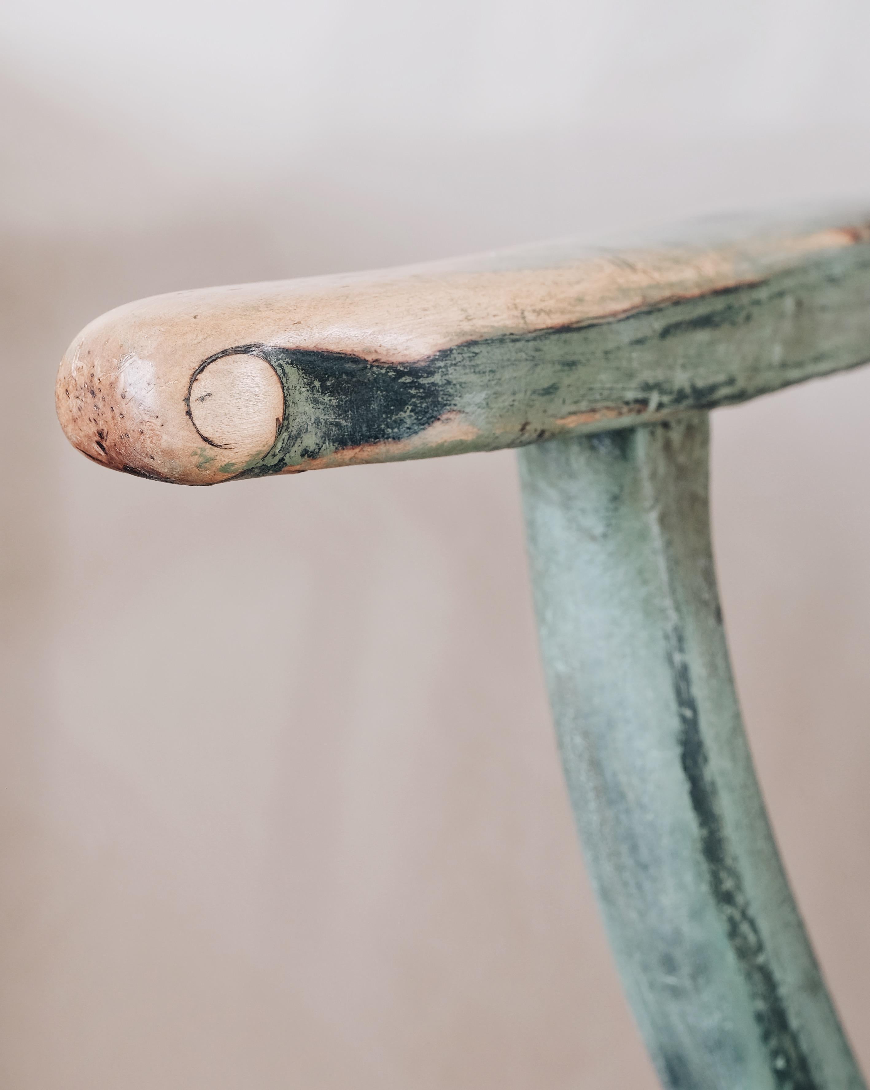 18th Century Gustavian Comb Back Chair 3