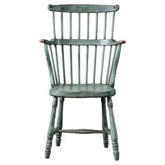 18th Century Gustavian Comb Back Chair