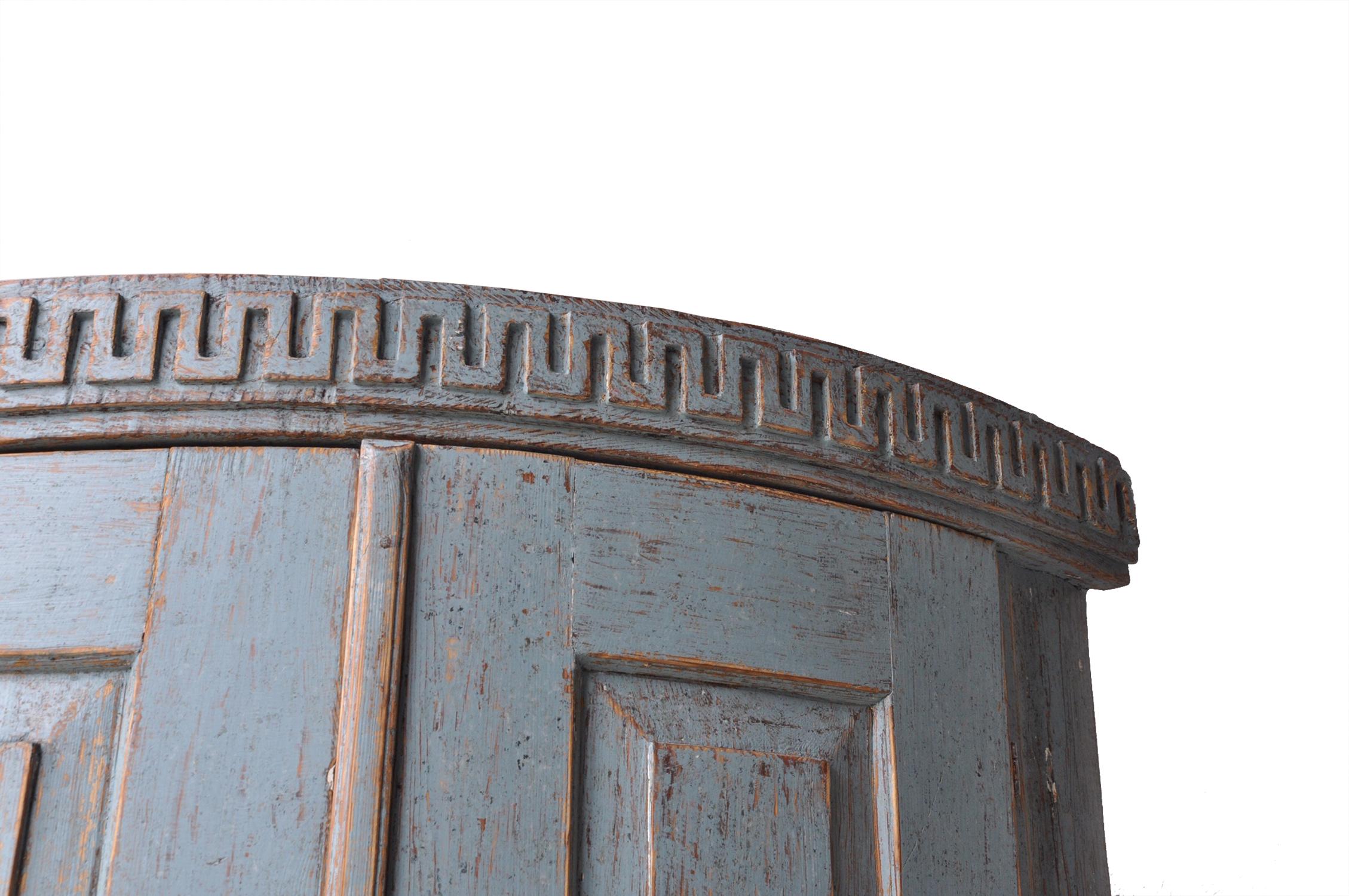 Wood 18th Century Gustavian Corner Cabinet