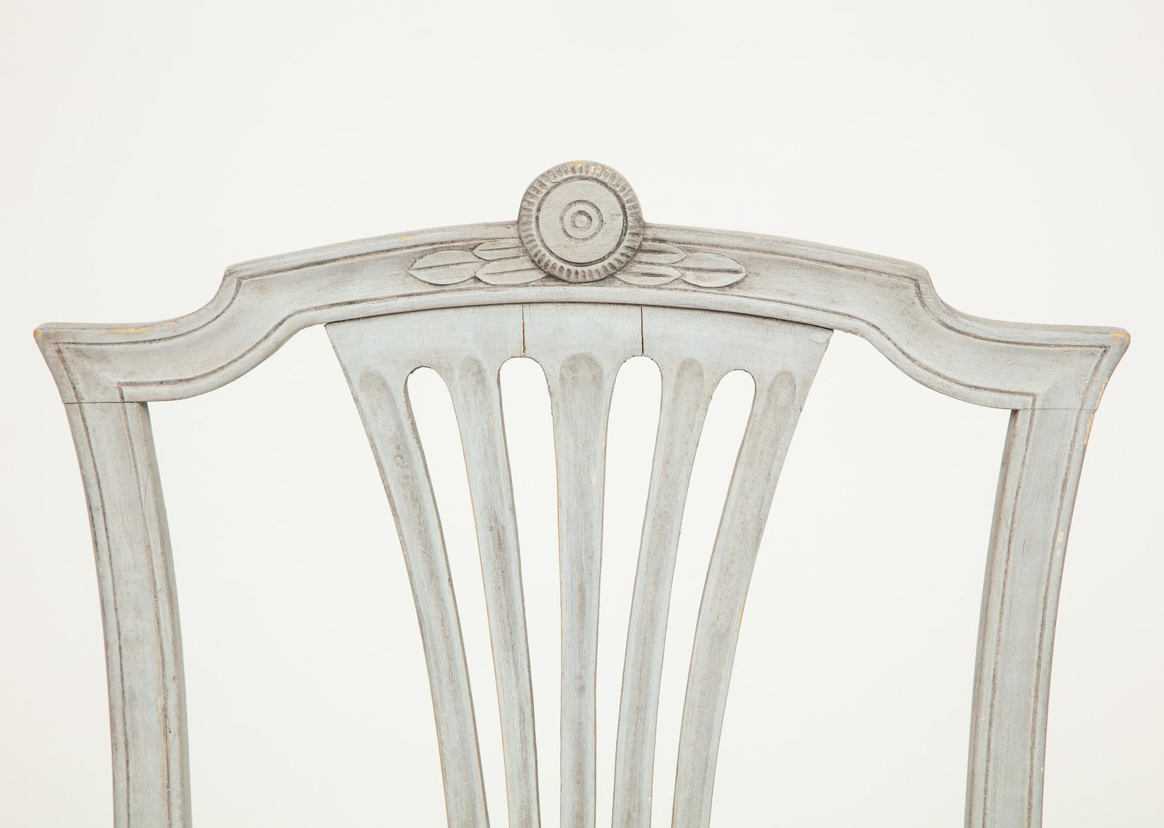 18th Century Set of Swedish Gustavian Chairs, Set of 10, Sweden, Circa 1790 4