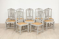 18th Century Set of Swedish Gustavian Chairs, Set of 10, Sweden, Circa 1790